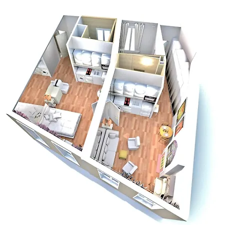 Apartment Charming Two Bedroom At Notre - Dame Paris